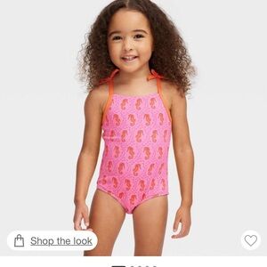 Roller Rabbit x Target Kids Pink Seahorse Swimsuit